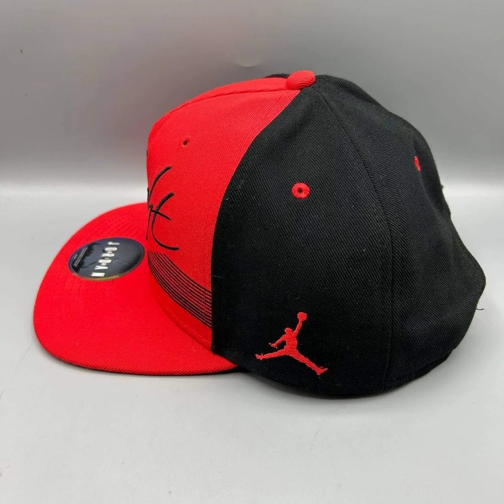 Air Jordan Flight Hat Men Red Black Embroidered Jumpman Snap Back Cap